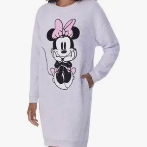 New Disney Minnie Mouse Plush Lounger sleeper nightgown women’s size Large